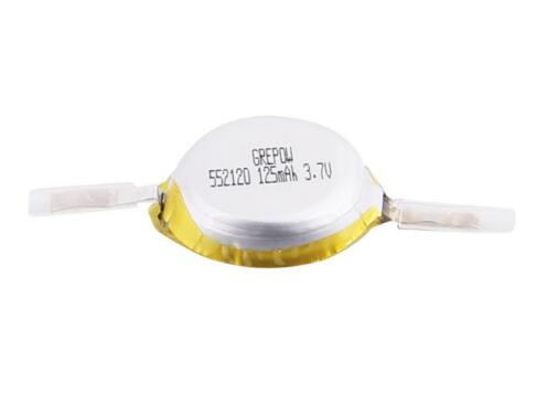 Grepow 125mAh 3.7V Round Shaped Lipo Battery 5521020