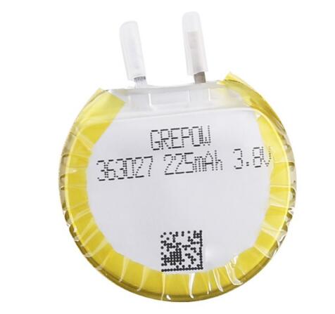 Grepow 225mAh 3.7V Round Shaped Lipo Battery 3630027