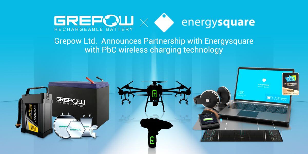 Grepow Ltd. Announces Partnership with Energysquare with PbC? wireless charging technology