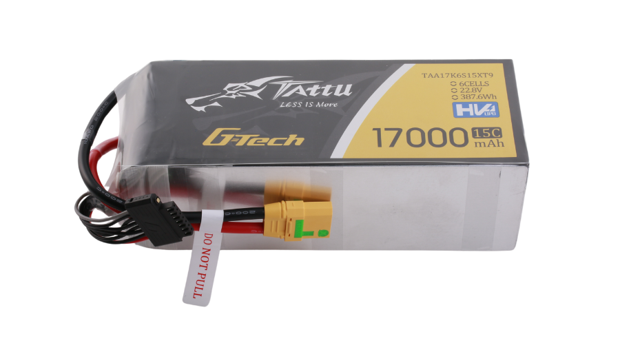 Tattu G-Tech 6S 17000mAh 22.8V 15C HV LiPo Drone Battery