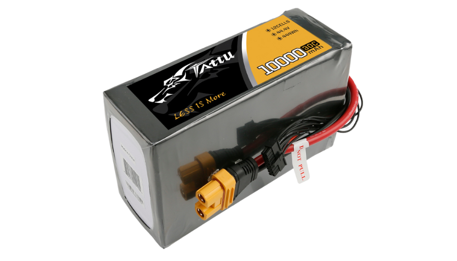 Tattu 12S 10000mAh 44.4V 30C Lipo Drone Battery for UAVs