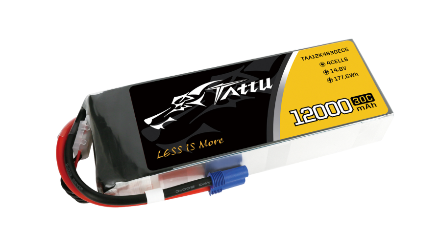 Tattu 4S 12000mAh 14.8V 30C Lipo Drone Battery For UAV