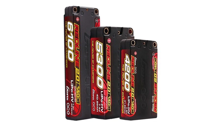 REDLINE 2.0 Series Batteries 140C for Racing Cars