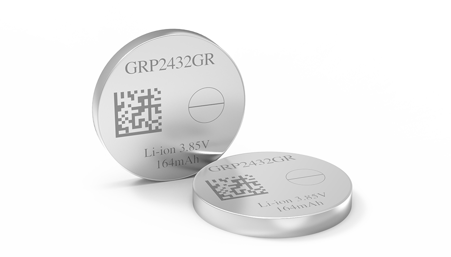 GRP2423GR 3,85V Rechargeable Lithium-ion coin Cell Battery