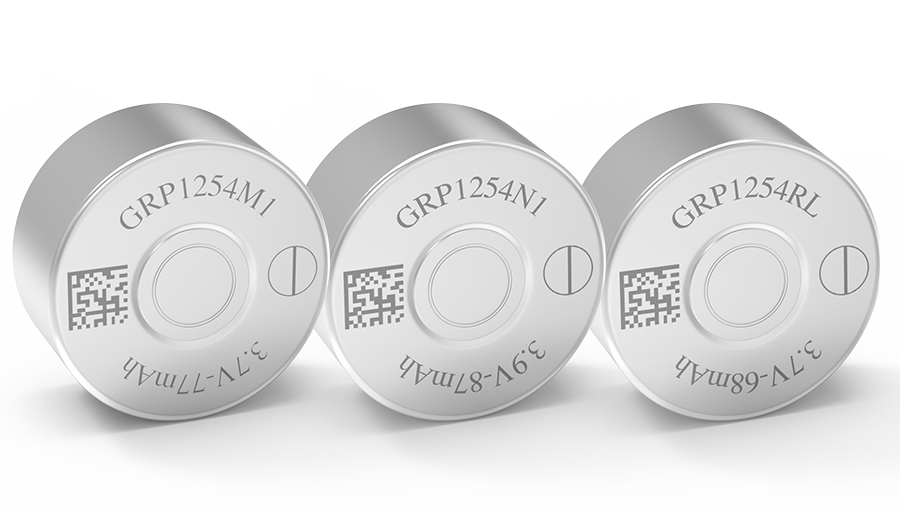 GRP1254 series Rechargeable Lithium-Ion Button Cell Battery