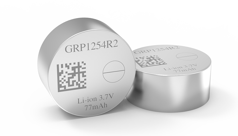 GRP1254R2 Rechargeable Lithium-Ion Button Cell Battery