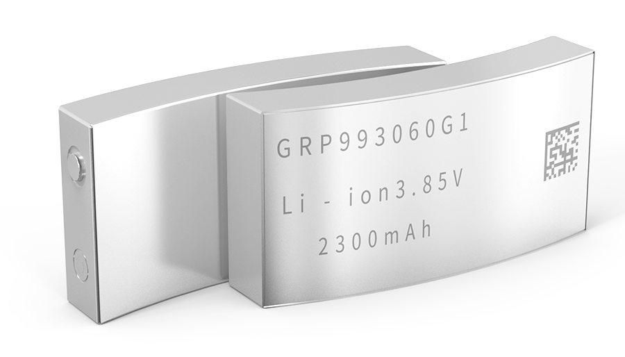 GRP993060G1 Metal Casing Curved Rechargeable Li-ion Battery