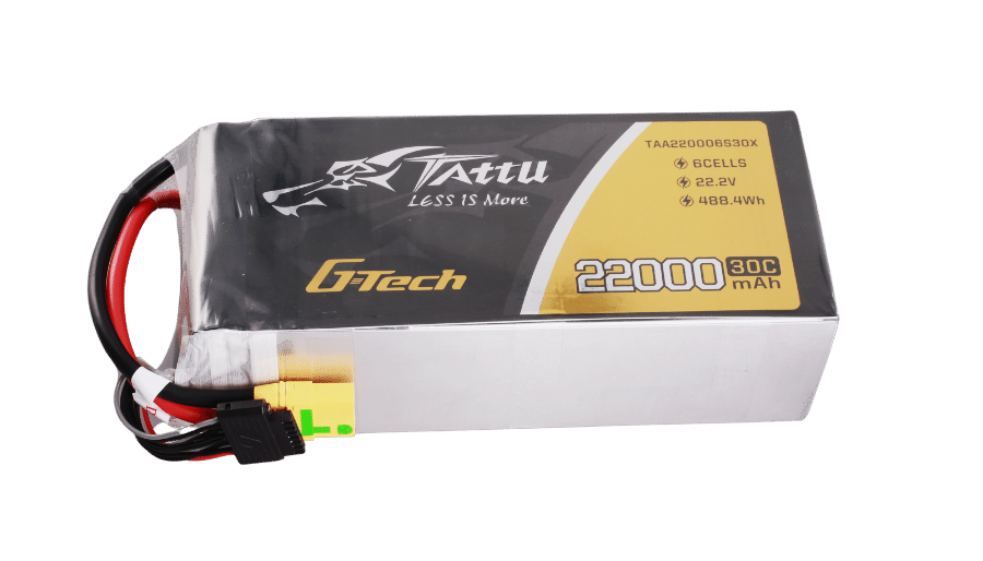 Tattu G-Tech 6S 22000mAh 30C 22.2V Lipo Drone Battery Pack