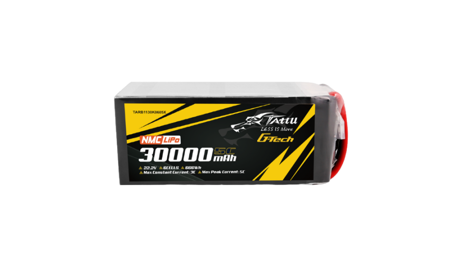 Tattu 30000mAh 22.2V 6S NMC Semi-Solid State Battery Pack with G-Tech 5