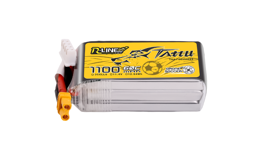 Grepow Tattu Drone Soccer Series Lipo Battery Pack- 1100mAh 3S1P Lipo pack