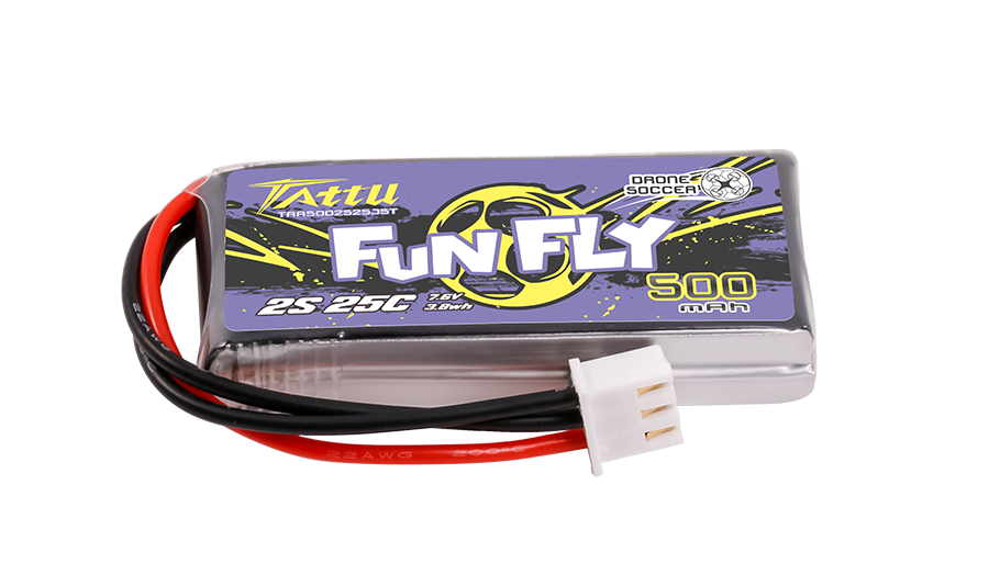 Grepow Tattu Drone Soccer Series Lipo Battery Pack- FunFly 2S1P 25C 500mAh-2