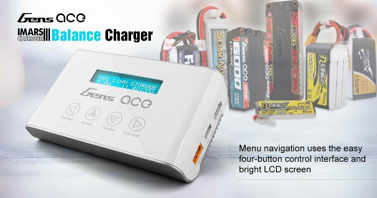 gensace imar three-lipo battery charger- storage function-protect lipo rc battery