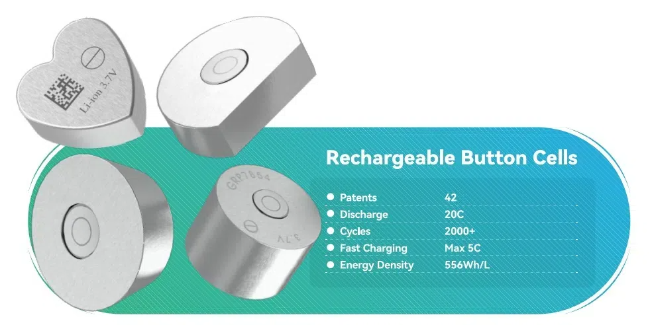 Rechargeable Button Cells