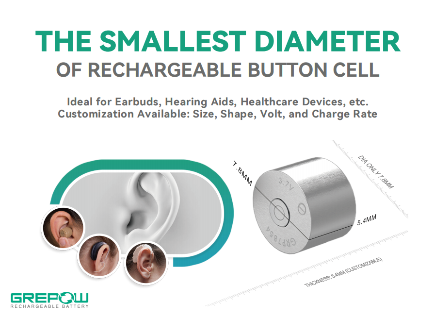 Rechargeable Button Cell Batteries