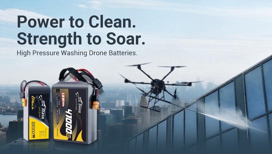 Battery Solutions for Washing Drones with Ground Booster